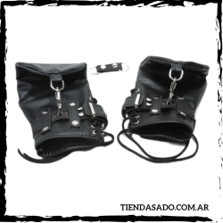 Mitones con Esposas y Mosquetón - Tienda Sado